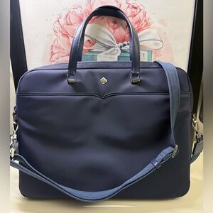 Kate Spade New York Jae Laptop Bag Crossbody Midnight Blue like-NEW